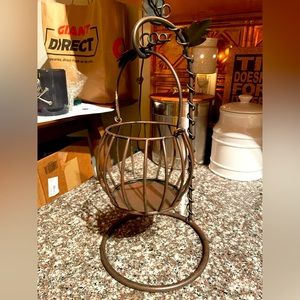 Fall decor pumpkin candle holder